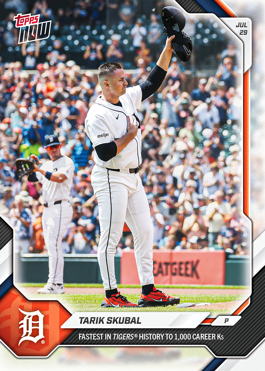Alternative view of Tarik Skubal - 2026 MLB Topps NOW - Card 498 - PR: 5092