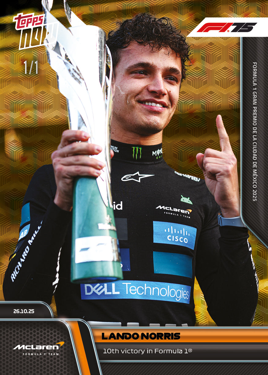Lando Norris - 2025 Formula 1 Topps NOW - Card 72 - PR: 4039 - Image 3