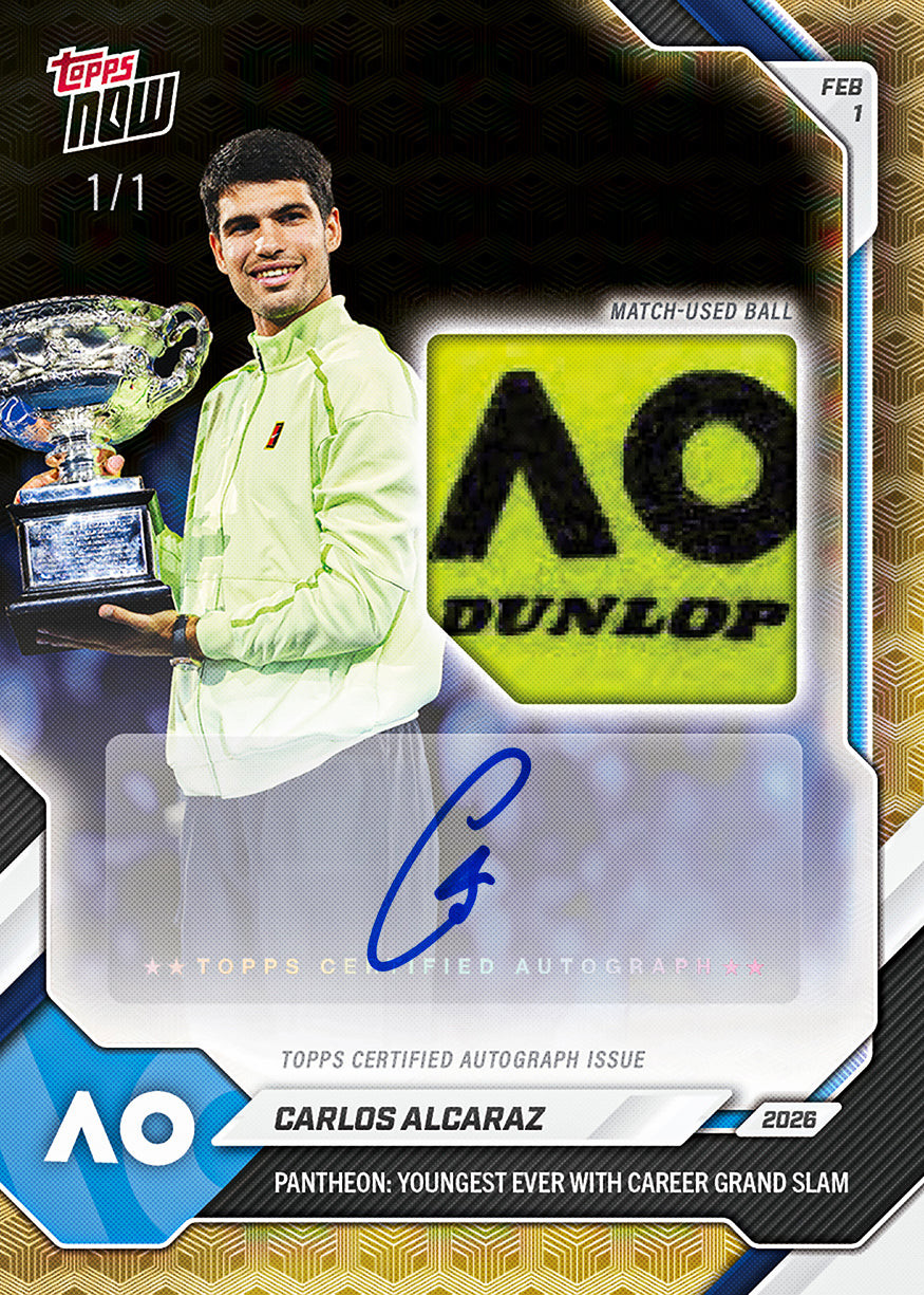Carlos Alcaraz - 2026 Topps NOW Tennis - Card 11 - PR: 10832 - Image 2