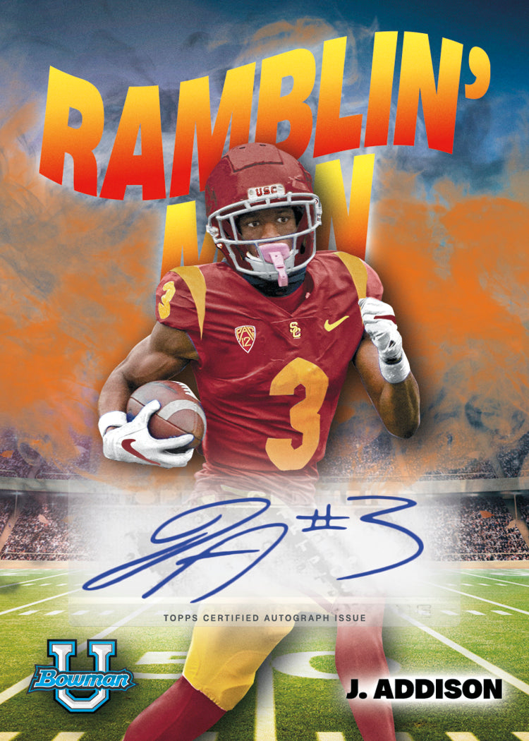 Alternative view of 2022 Bowman University Chrome Football - Value Box