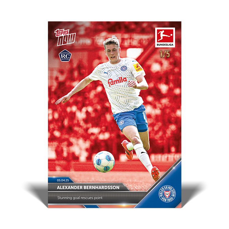 Alexander Bernhardsson - 2024-25 Bundesliga Topps NOW Card 156 - PR: 116 - Image 4