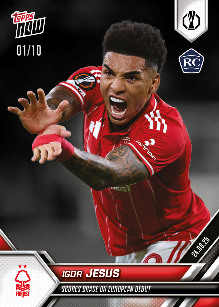 Igor Jesus - 2025-26 UEL Topps NOW Card 1 - PR: 615 - Image 4