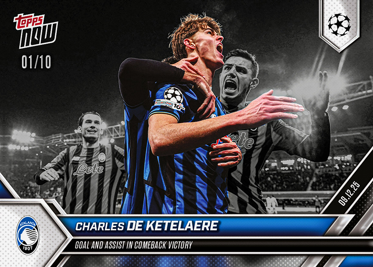 Charles De Ketelaere - 2025-26 UCL Topps NOW - Card 67 - PR: 154 - Image 4