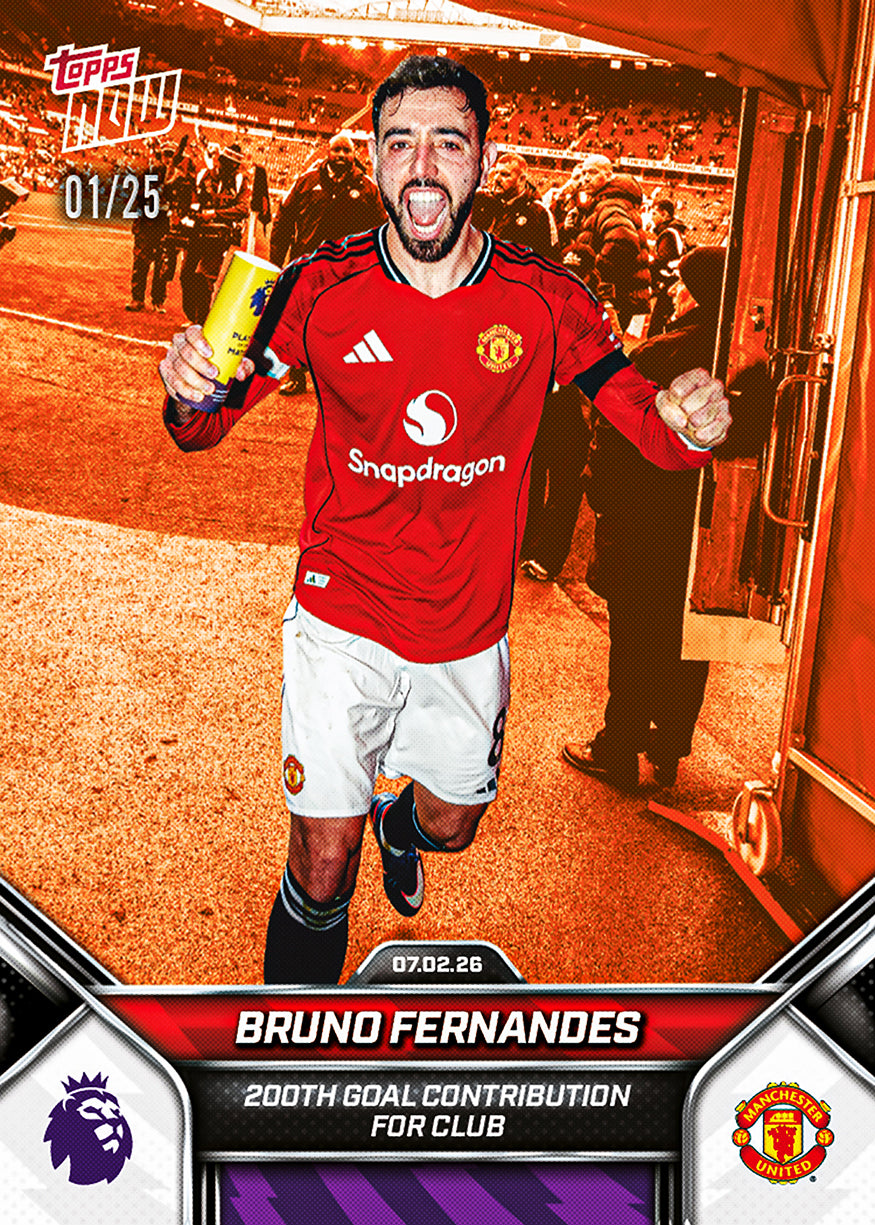 Bruno Fernandes - 2025-26 Premier League Topps NOW - Card 132 - PR: 1393 - Image 5