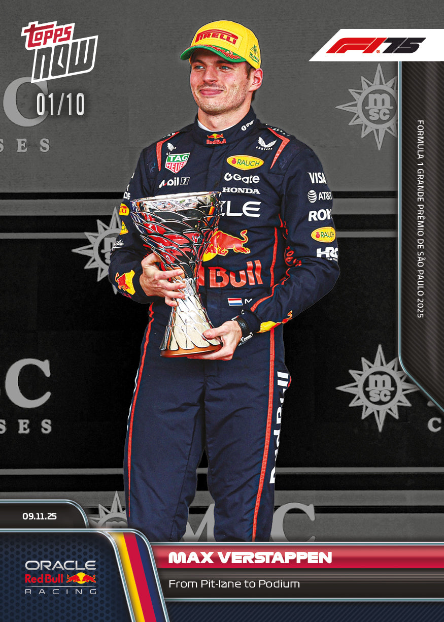 Max Verstappen - 2025 Formula 1 Topps NOW - Card 77 - PR: 2414 - Image 4