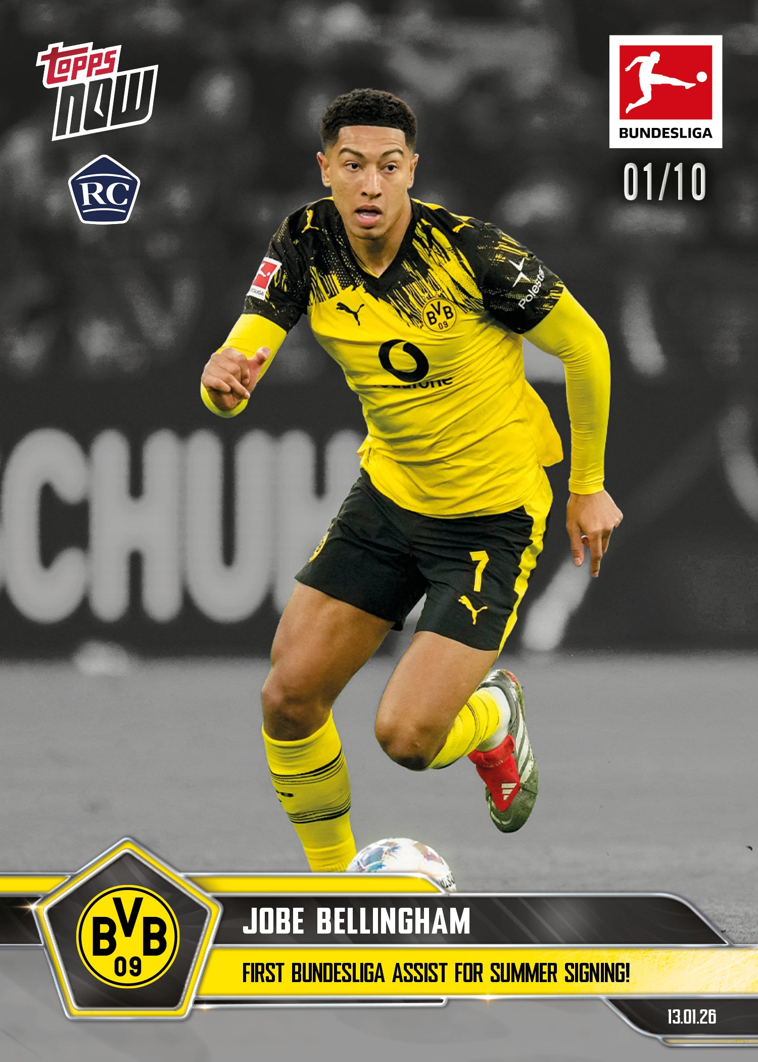 Jobe Bellingham - 2025-26 Bundesliga Topps NOW - Card 96 - PR: 1033 - Image 4