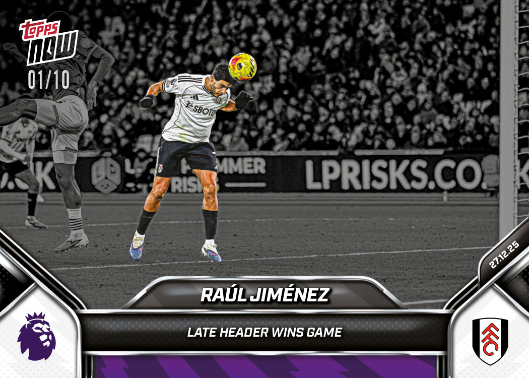 Raúl Jiménez - 2025-26 Premier League Topps NOW - Card 91 - PR: 183 - Image 4