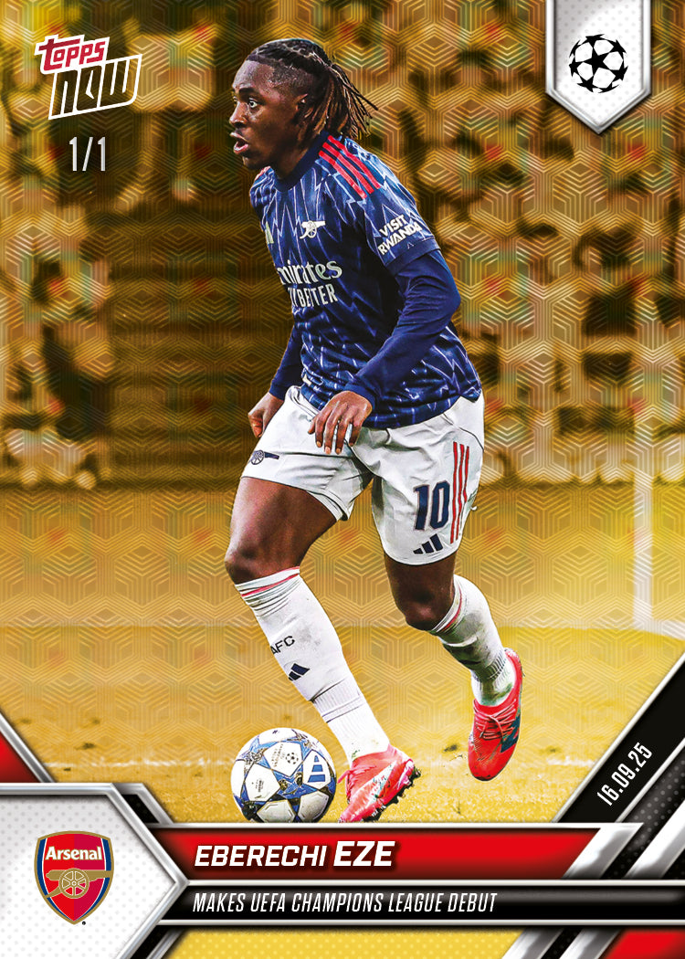 Eberechi Eze - 2025-26 UCL Topps NOW Card 10 - PR: 508 - Image 2