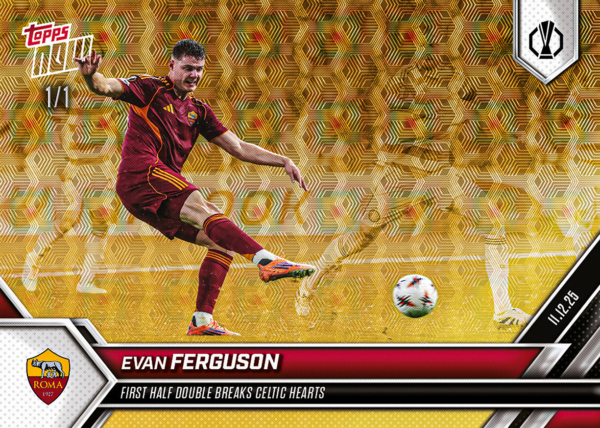 Evan Ferguson - 2025-26 UEL Topps NOW - Card 12 - PR: 128 - Image 2