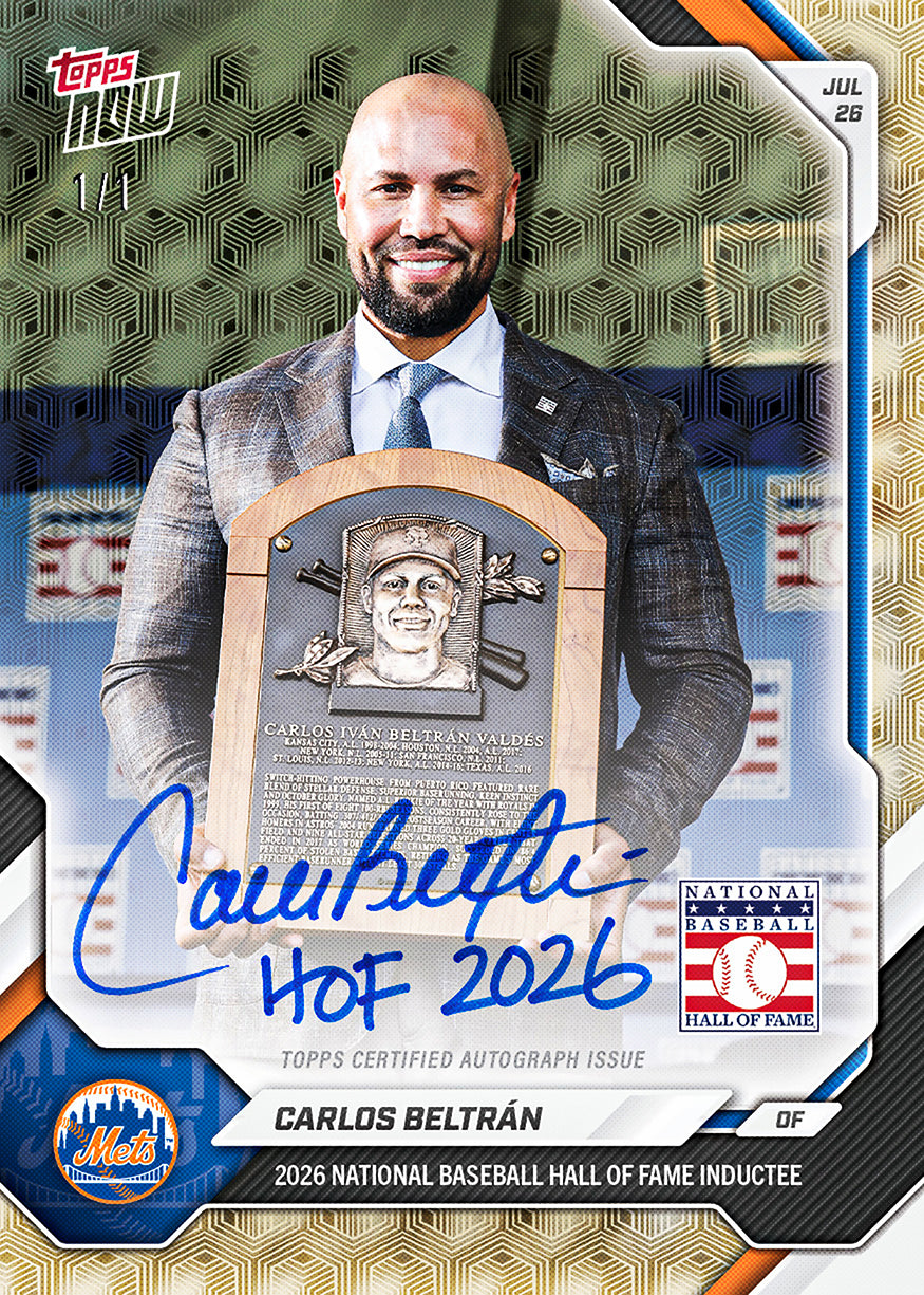 Carlos Beltrán - 2026 MLB Topps NOW - Card 487 - PR: 2147 - Image 2
