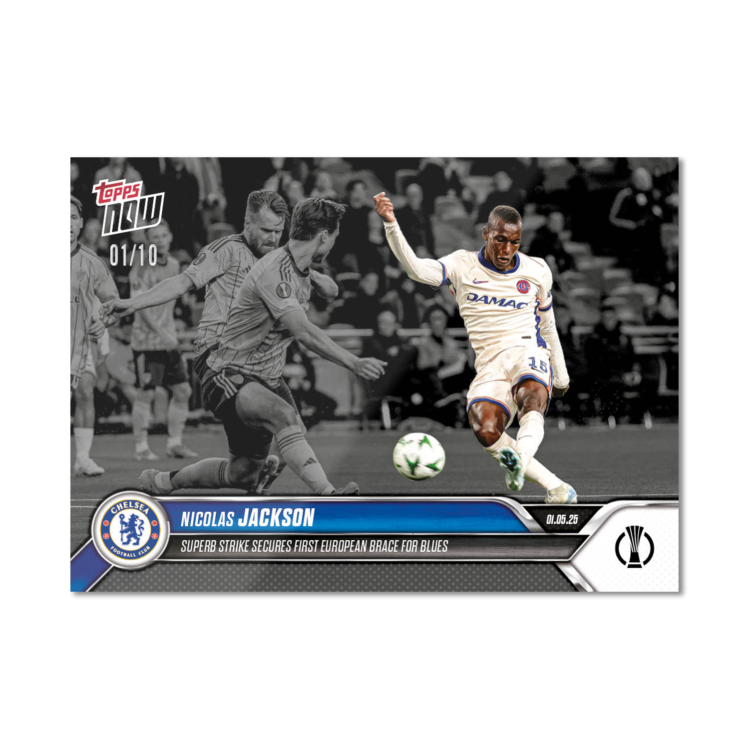 Nicolas Jackson - 2024-25 UECL Topps NOW - Card 9 - PR: 92 - Image 4