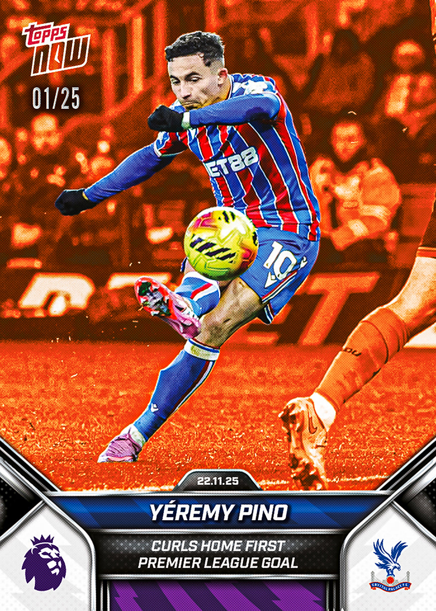Yéremy Pino - 2025-26 Premier League Topps NOW - Card 61 - PR: 178 - Image 5