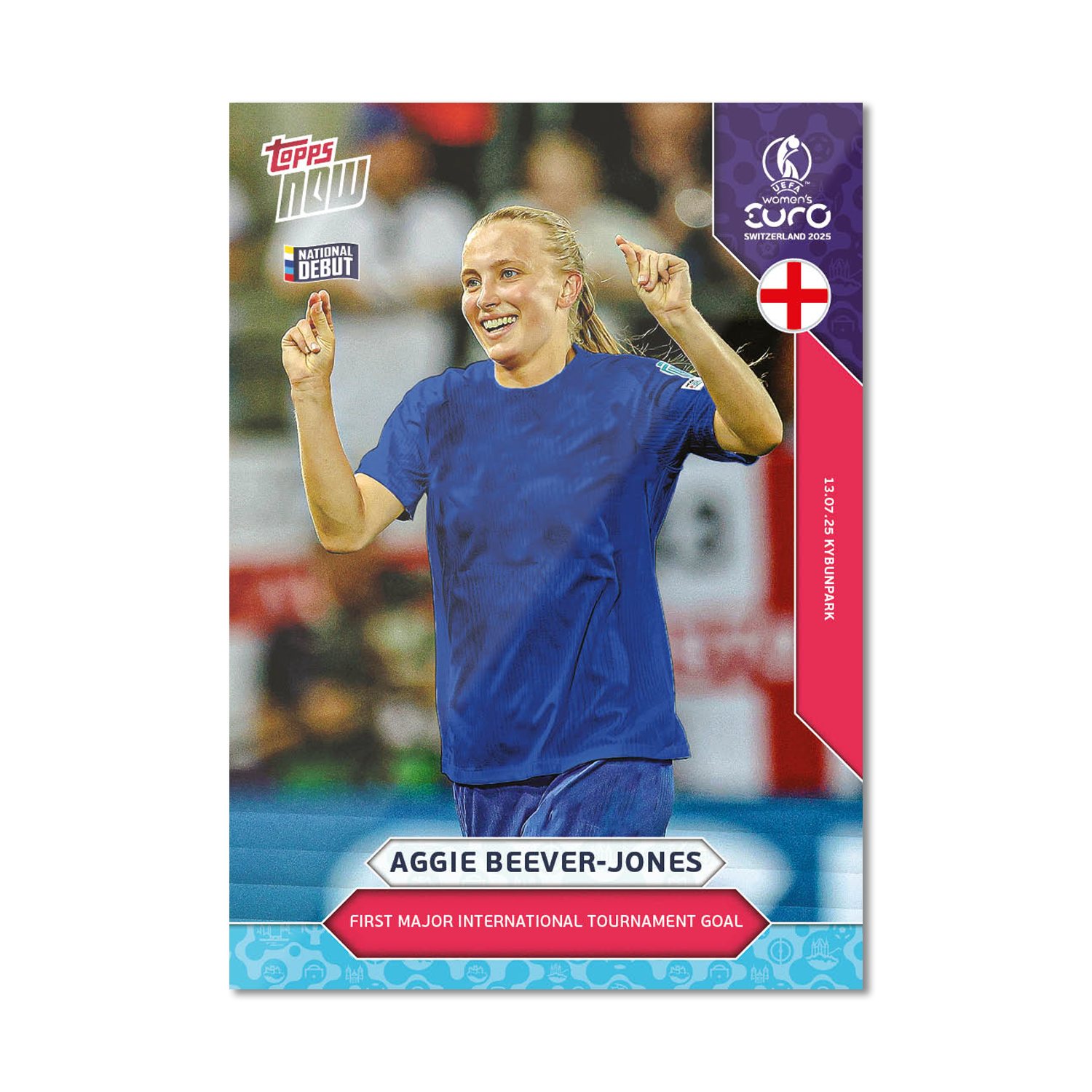 Aggie Beever-Jones - UEFA Women’s EURO 2025™ Topps NOW - Card 19 - PR: 208
