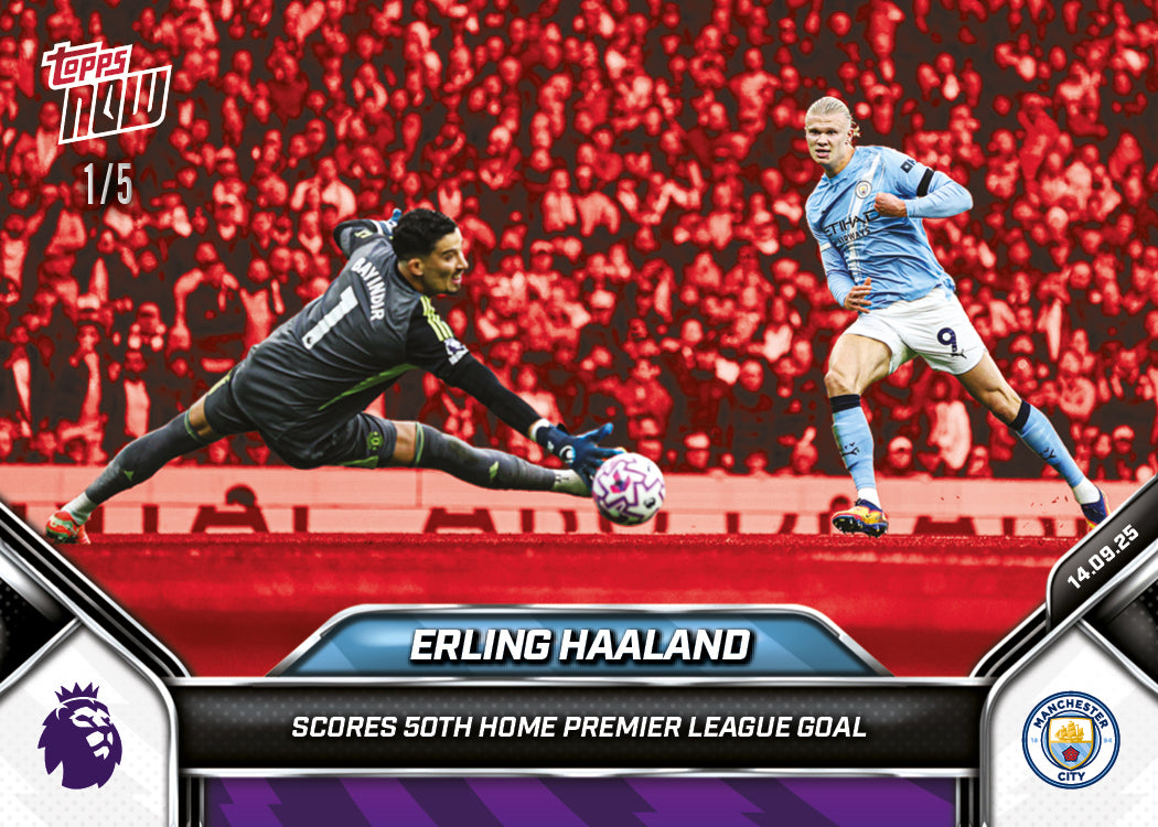 Erling Haaland - 2025-26 Premier League Topps NOW - Card 20 - PR: 1137 - Image 3