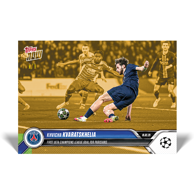 Khvicha Kvaratskhelia - 2024-25 UCL Topps NOW - Card 107 - PR: 161 - Image 3
