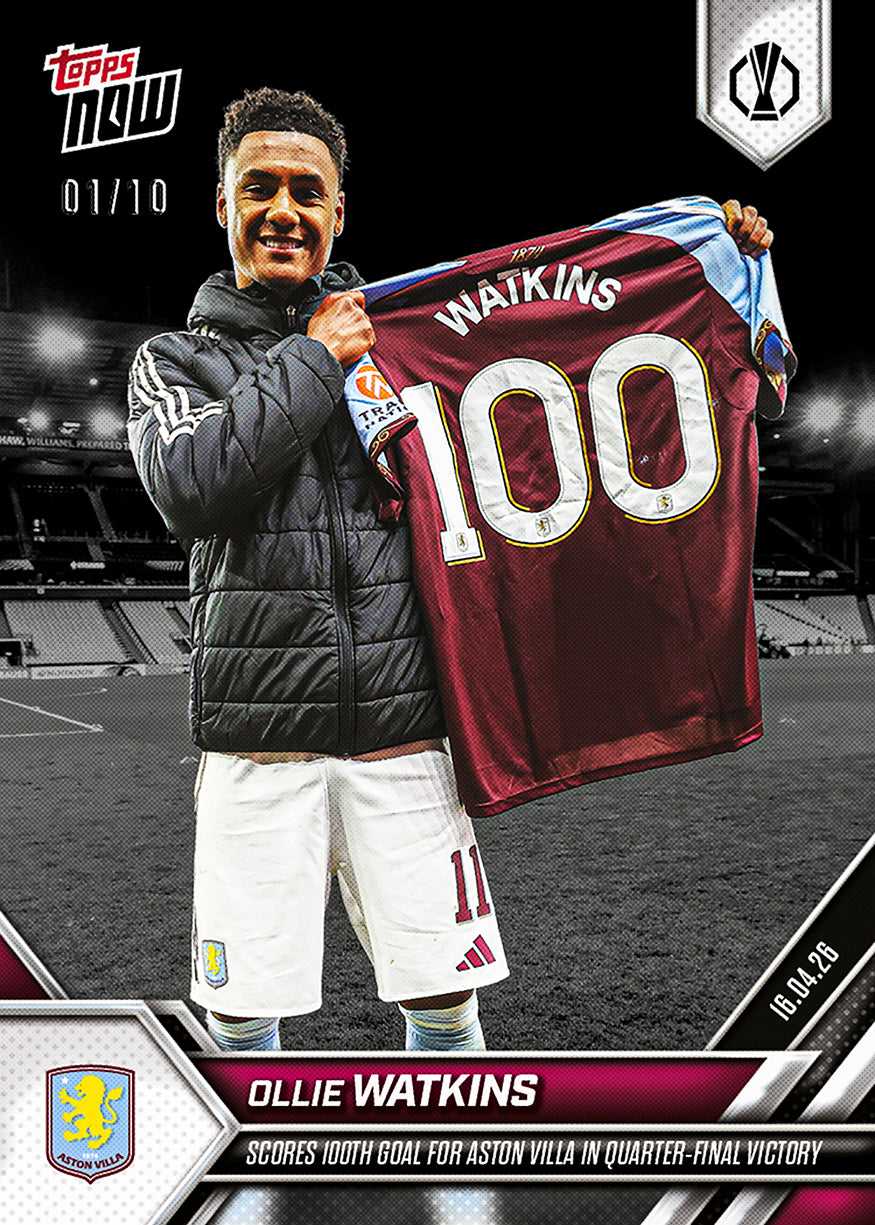 Ollie Watkins - 2025-26 UEL Topps NOW - Card 27 - PR: 378 - Image 5