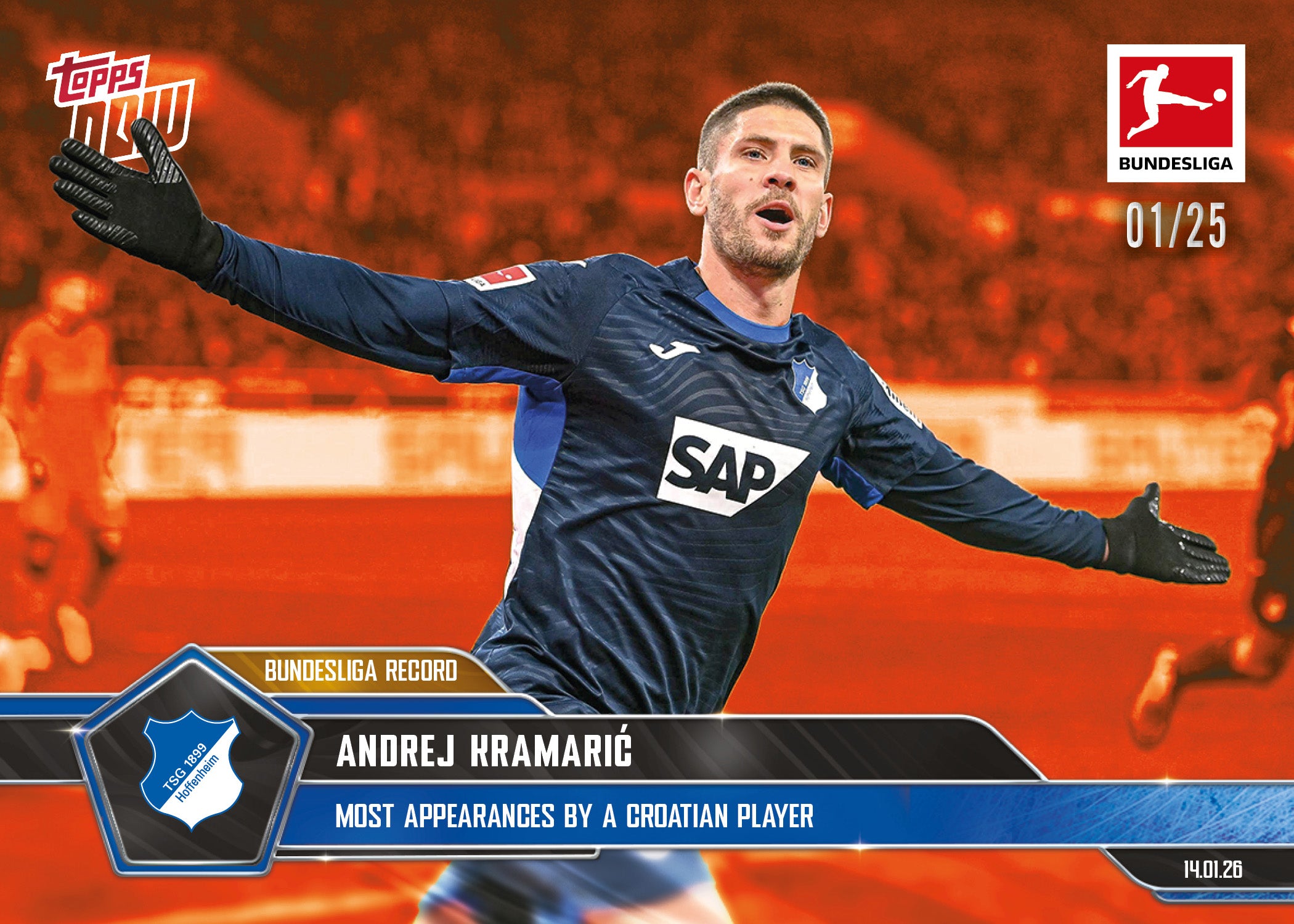 Andrej Kramarić - 2025-26 Bundesliga Topps NOW - Card 97 - PR: 210 - Image 5