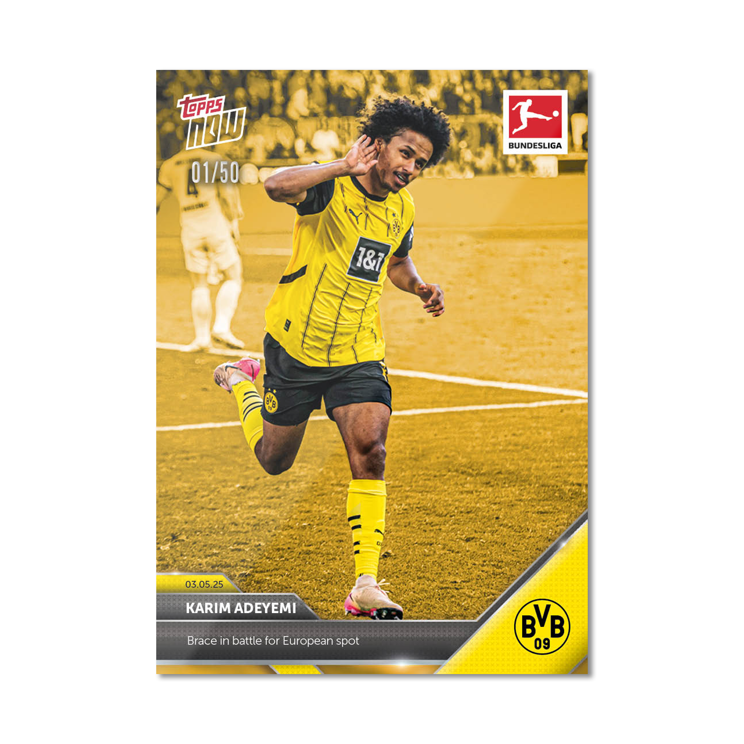 Karim Adeyemi - 2024-25 Bundesliga Topps NOW - Card 180 - PR: 37 - Image 6