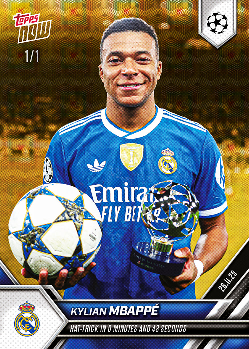Kylian Mbappé - 2025-26 UCL Topps NOW - Card 59 - PR: 2660 - Image 2