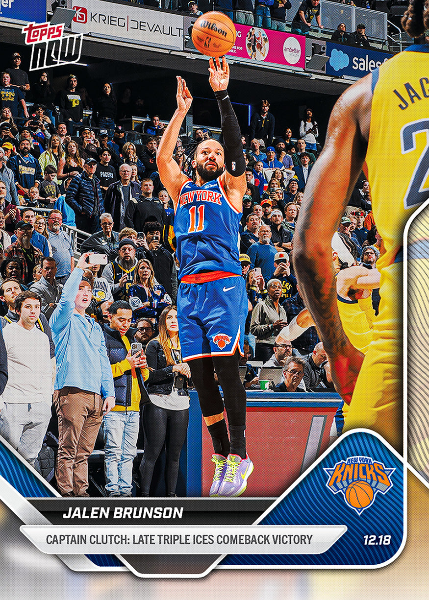 Jalen Brunson - 2025-26 NBA Topps NOW - Card 91 - PR: 488