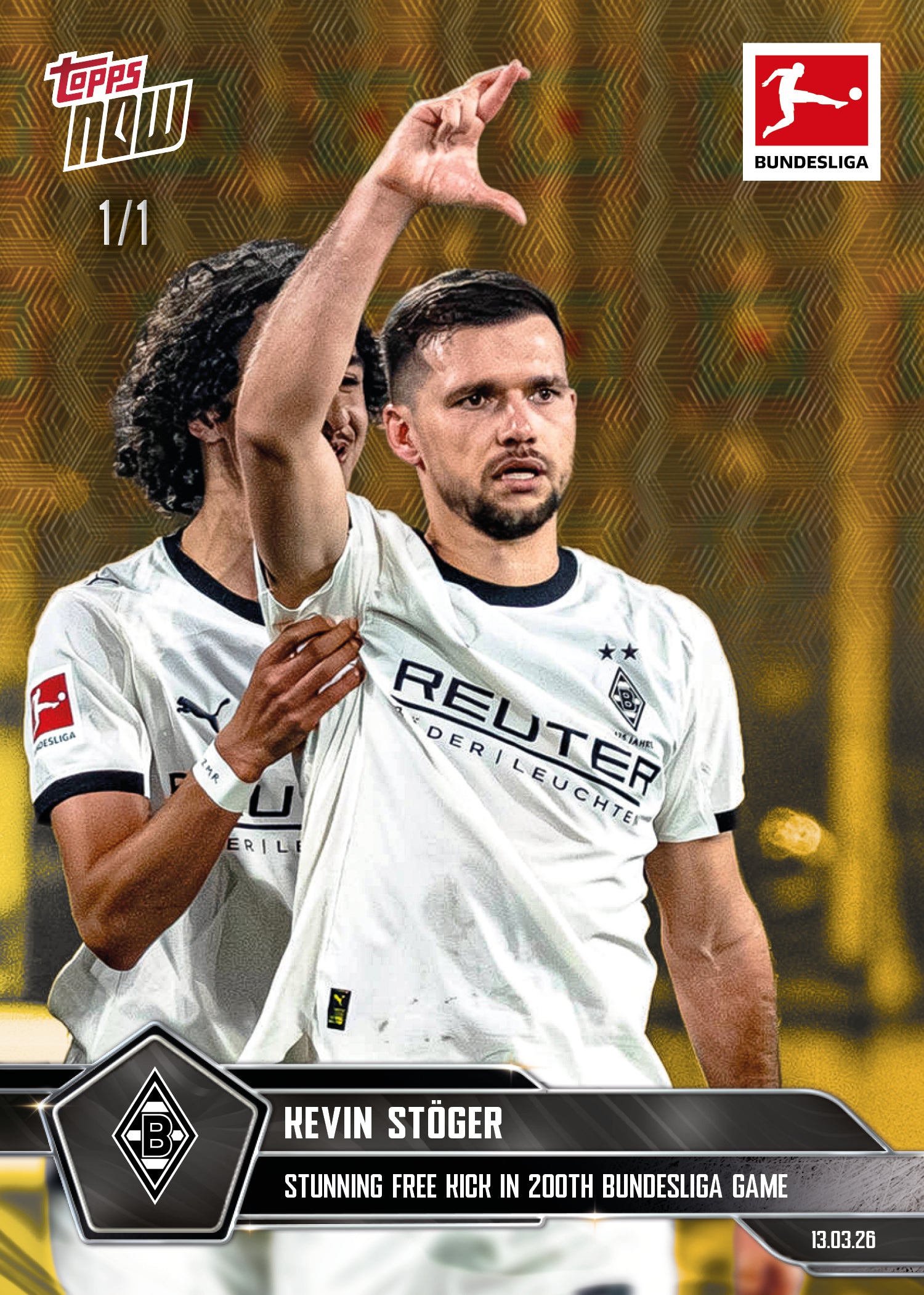 Kevin Stöger - 2025-26 Bundesliga Topps NOW - Card 146 - PR:147 - Image 2