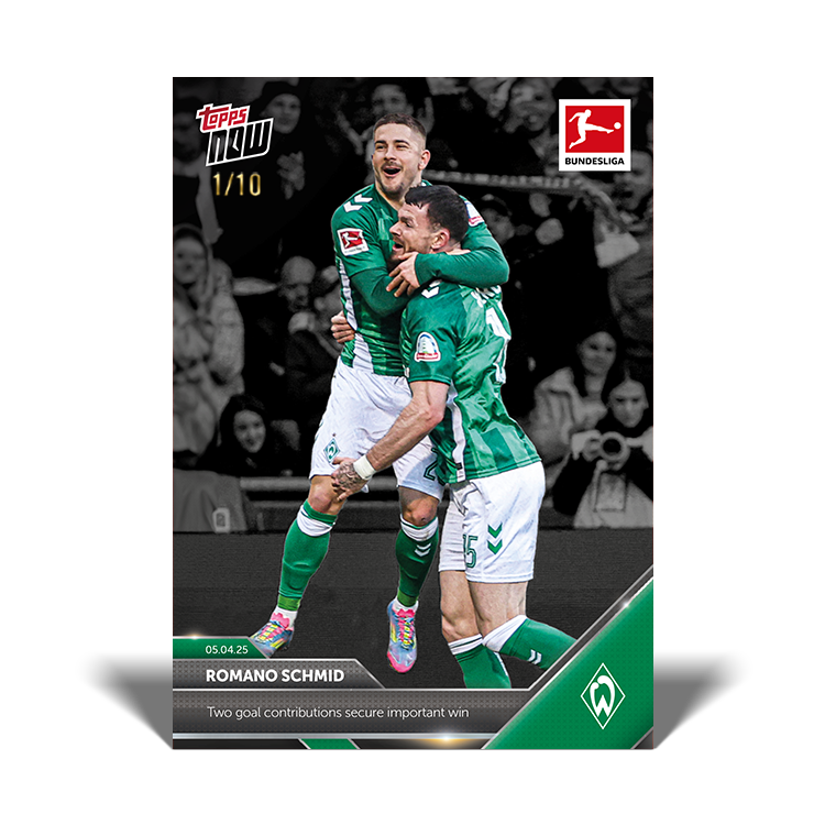 Romano Schmid - 2024-25 Bundesliga Topps NOW Card 159 - PR: 134 - Image 5