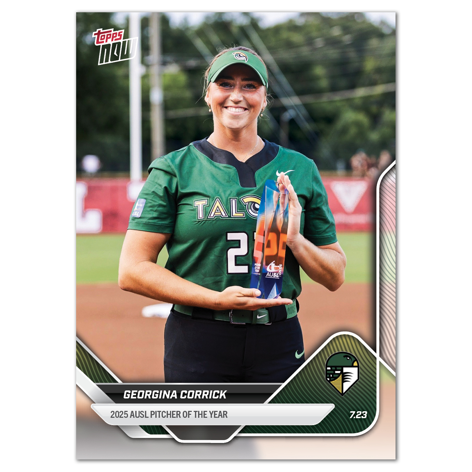 Georgina Corrick - 2025 AUSL Topps NOW - Card 26 - LOOK FOR AUTOS - PR: 829