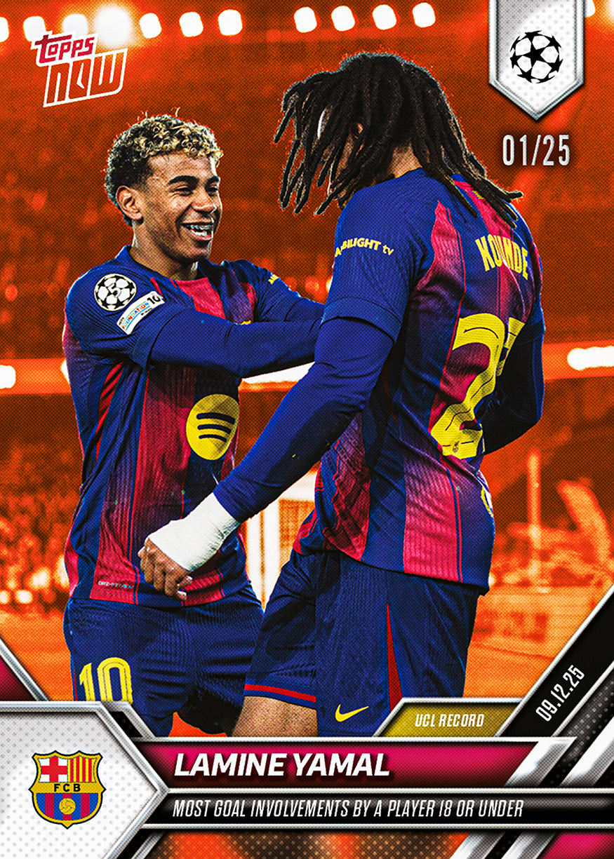Lamine Yamal - 2025-26 UCL Topps NOW - Card 65 - PR: 3773 - Image 5