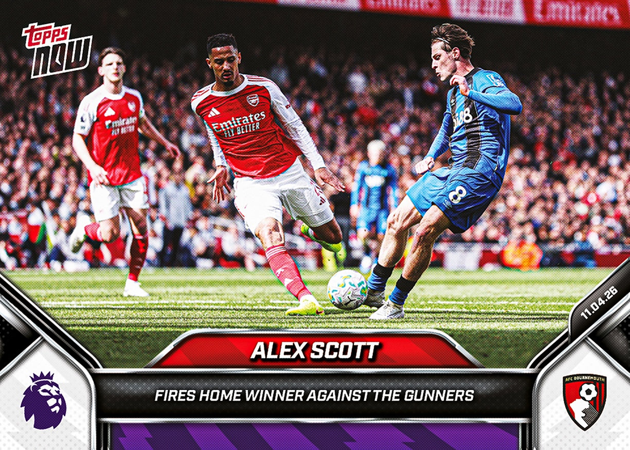 Alex Scott - 2025-26 Premier League Topps NOW - Card 168 - PR: 364