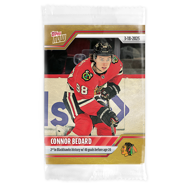 Connor Bedard - 2024-25 NHL Topps NOW - Sticker # 138 Pack - PR: 455 - Image 2