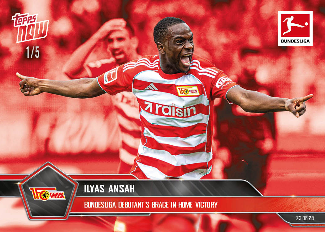 Ilyas Ansah - 2025-26 Bundesliga Topps NOW - Card 8 - PR: 125 - Image 3