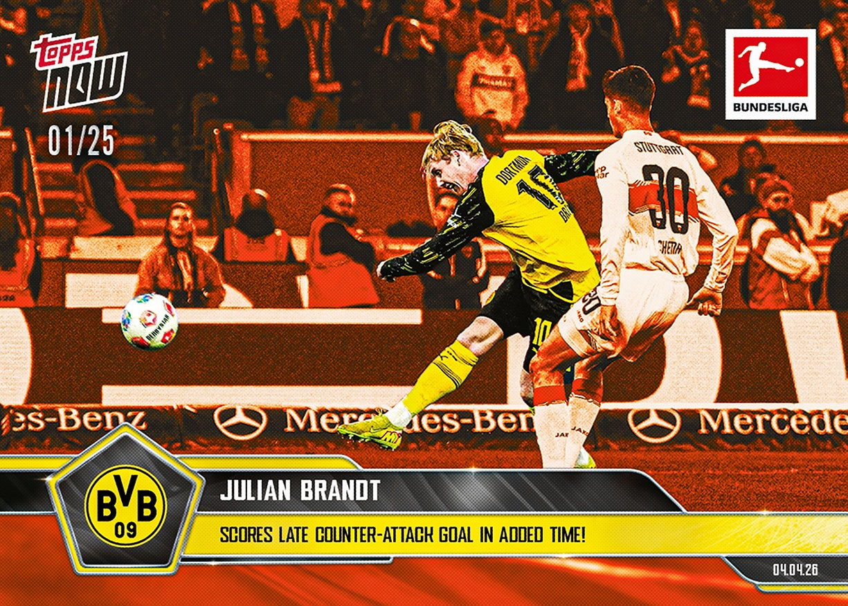 Julian Brandt - 2025-26 Bundesliga Topps NOW - Card 158 - PR: 263 - Image 5