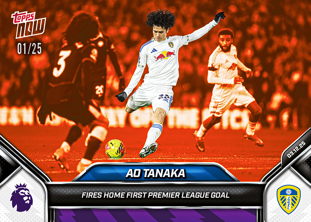 Ao Tanaka - 2025-26 Premier League Topps NOW - Card 72 - PR: 655 - Image 5