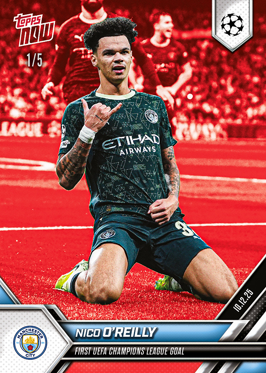 Nico O'Reilly - 2025-26 UCL Topps NOW - Card 68 - PR: 399 - Image 3