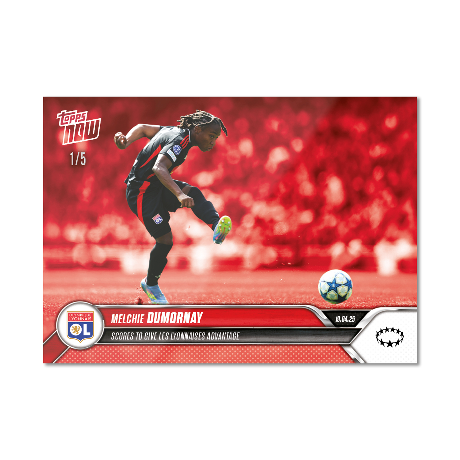 Melchie Dumornay - 2024-25 UWCL Topps NOW - Card 22 - PR: 125 - Image 3