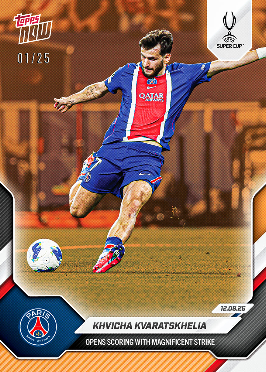 Khvicha Kvaratskhelia - 2026-27 UCL Topps NOW Card 3 - PR: 2832 - Image 7