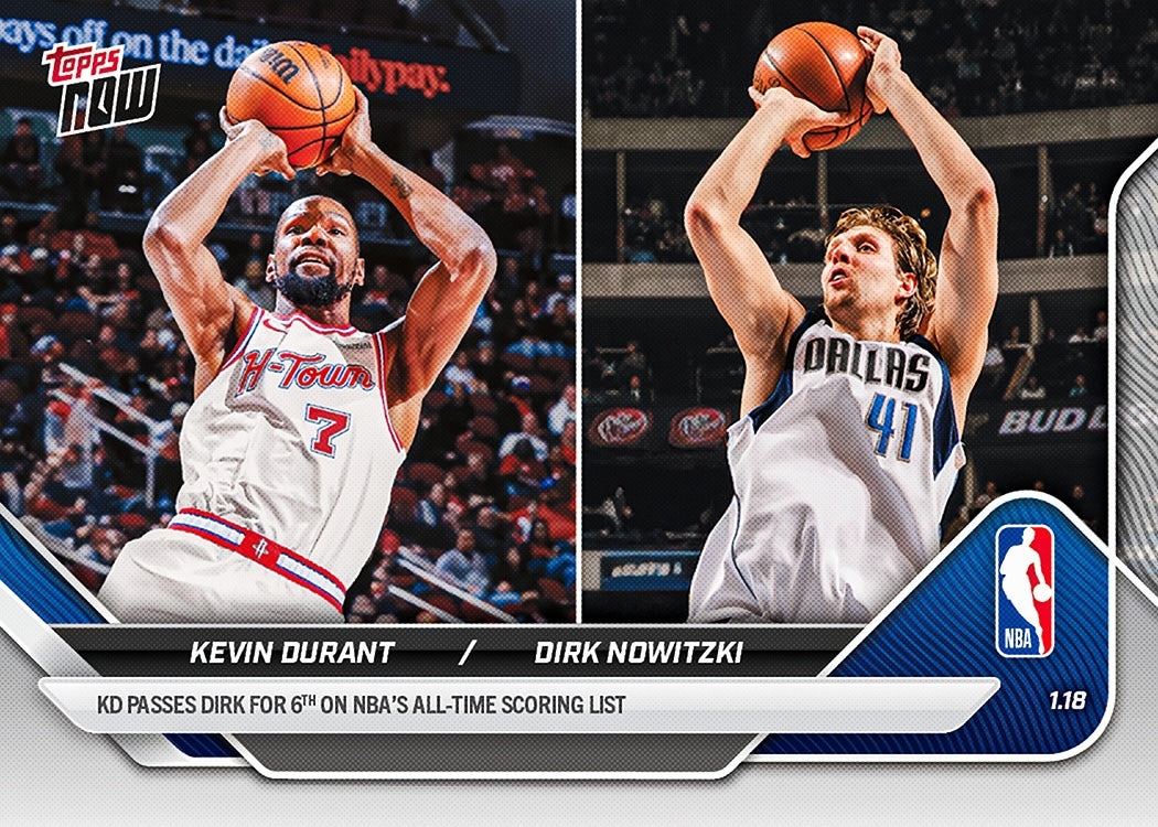 Kevin Durant - 2025-26 NBA Topps NOW - Card 133 - PR: 1415 - Image 2