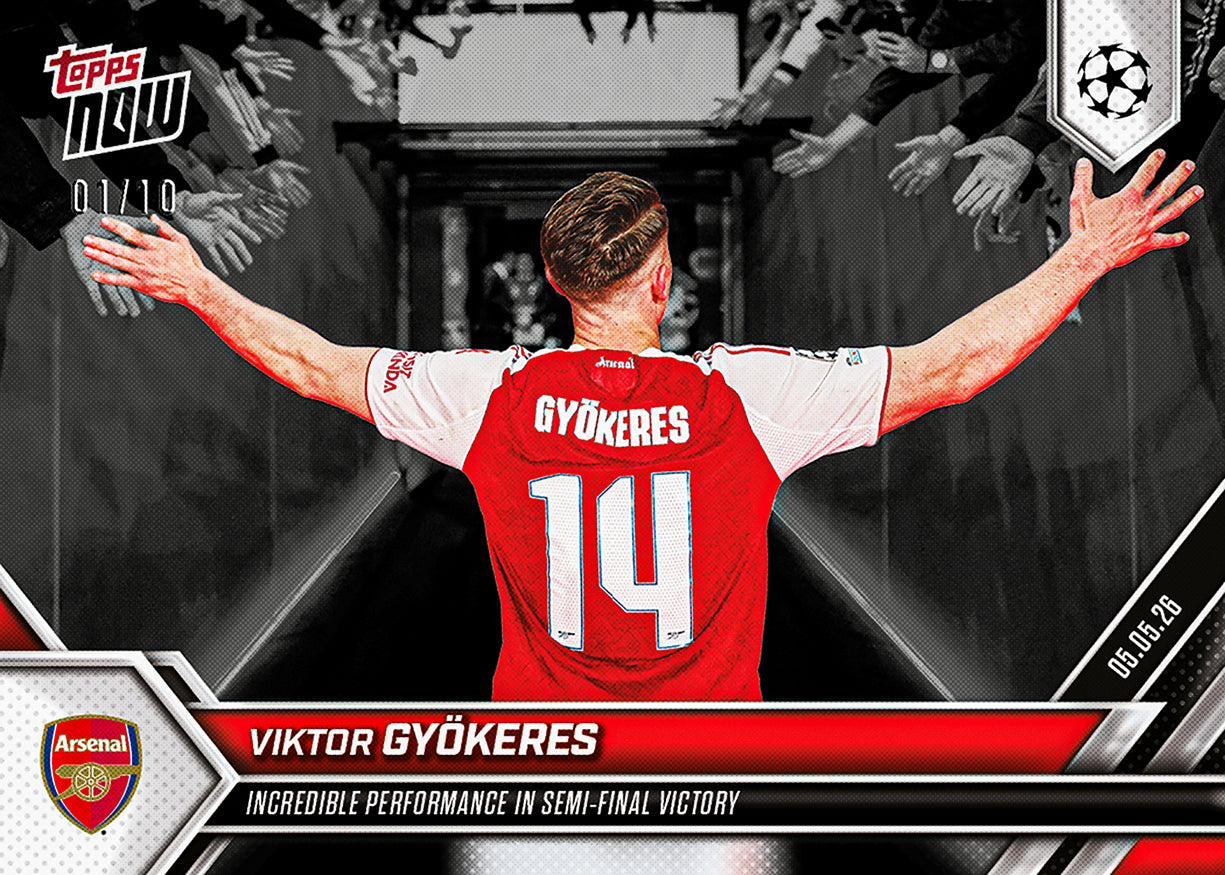 Viktor Gyökeres - 2025-26 UCL Topps NOW - Card 133 - PR: 2271 - Image 4