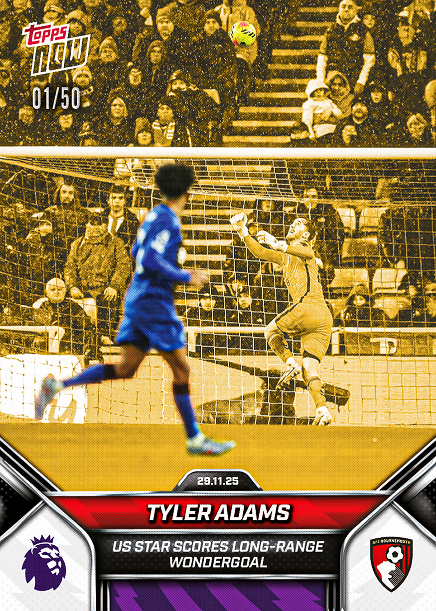 Tyler Adams - 2025-26 Premier League Topps NOW - Card 64 - PR: 372 - Image 6