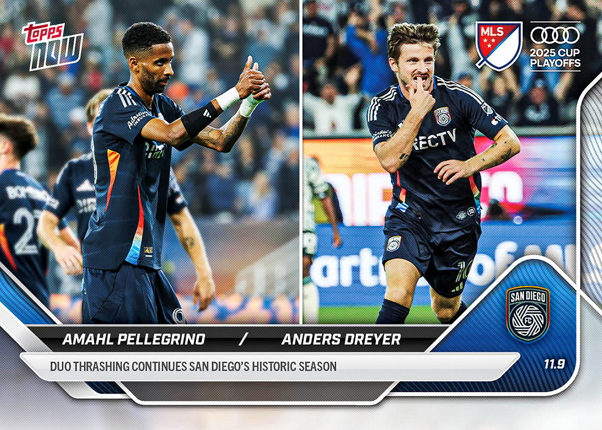 Amahl Pellegrino / Anders Dreyer - 2025 MLS Topps NOW - Card 131- PR: 506