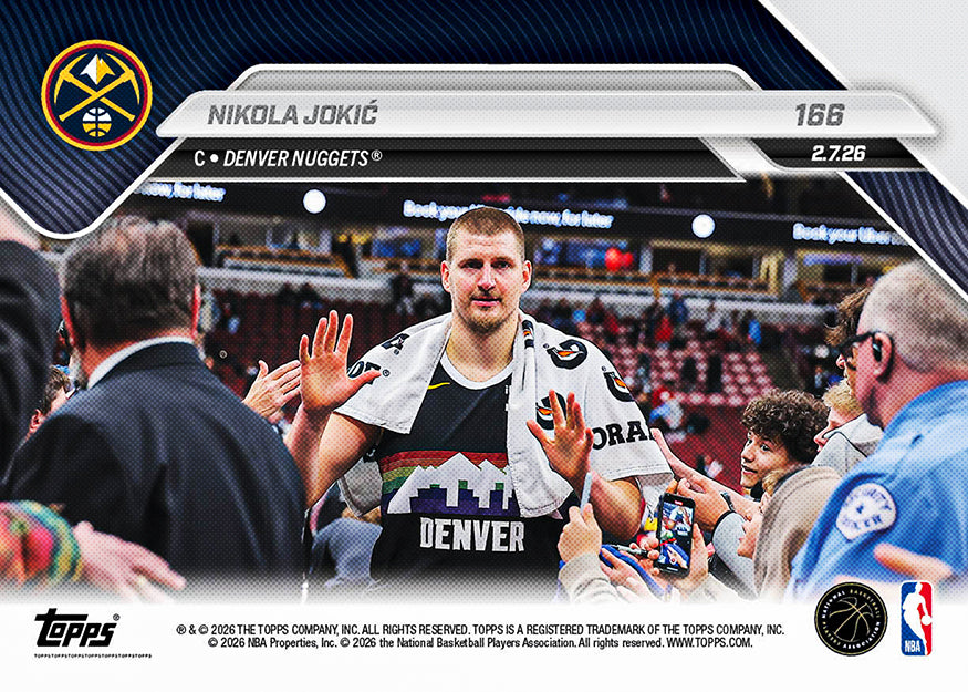 Nikola Jokić - 2025-26 NBA Topps NOW - Card 166 - PR: 732 - Image 2