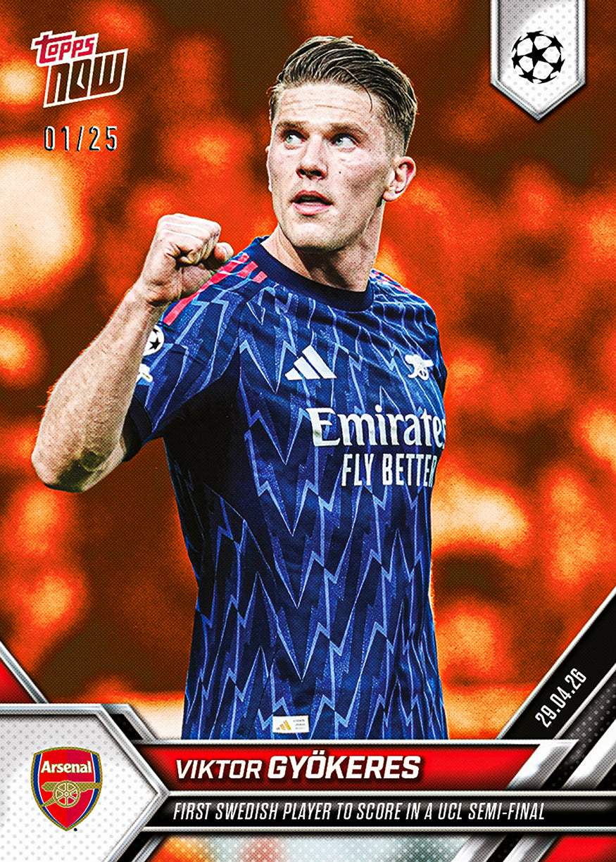 Viktor Gyökeres - 2025-26 UCL Topps NOW - Card 131 - PR: 1070 - Image 5