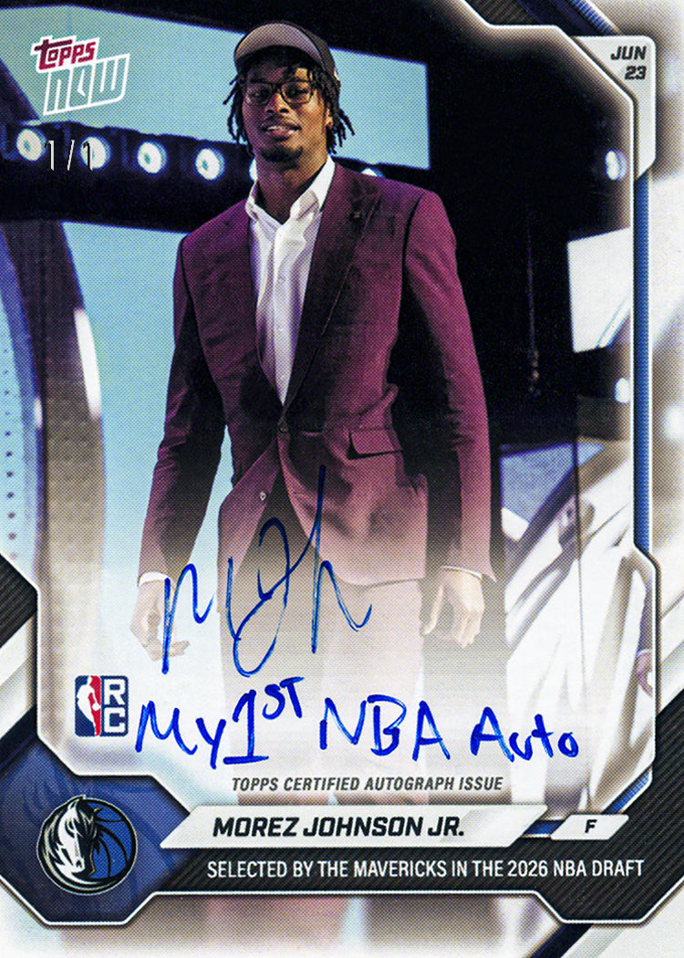 Morez Johnson Jr. - 2026-27 NBA Topps NOW - Card MJOH - PR: 2166 - Image 2