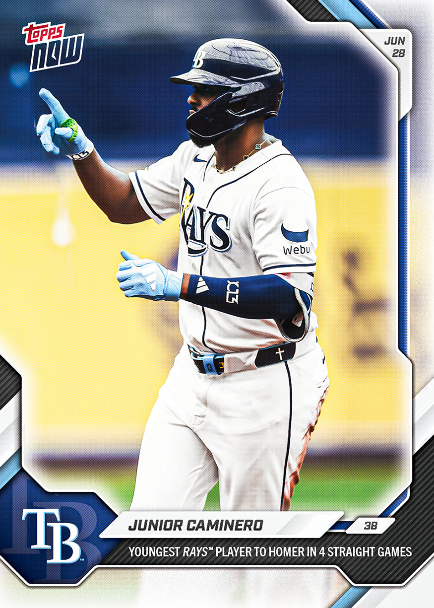 Junior Caminero - 2026 MLB Topps NOW - Card 393 - PR: 514