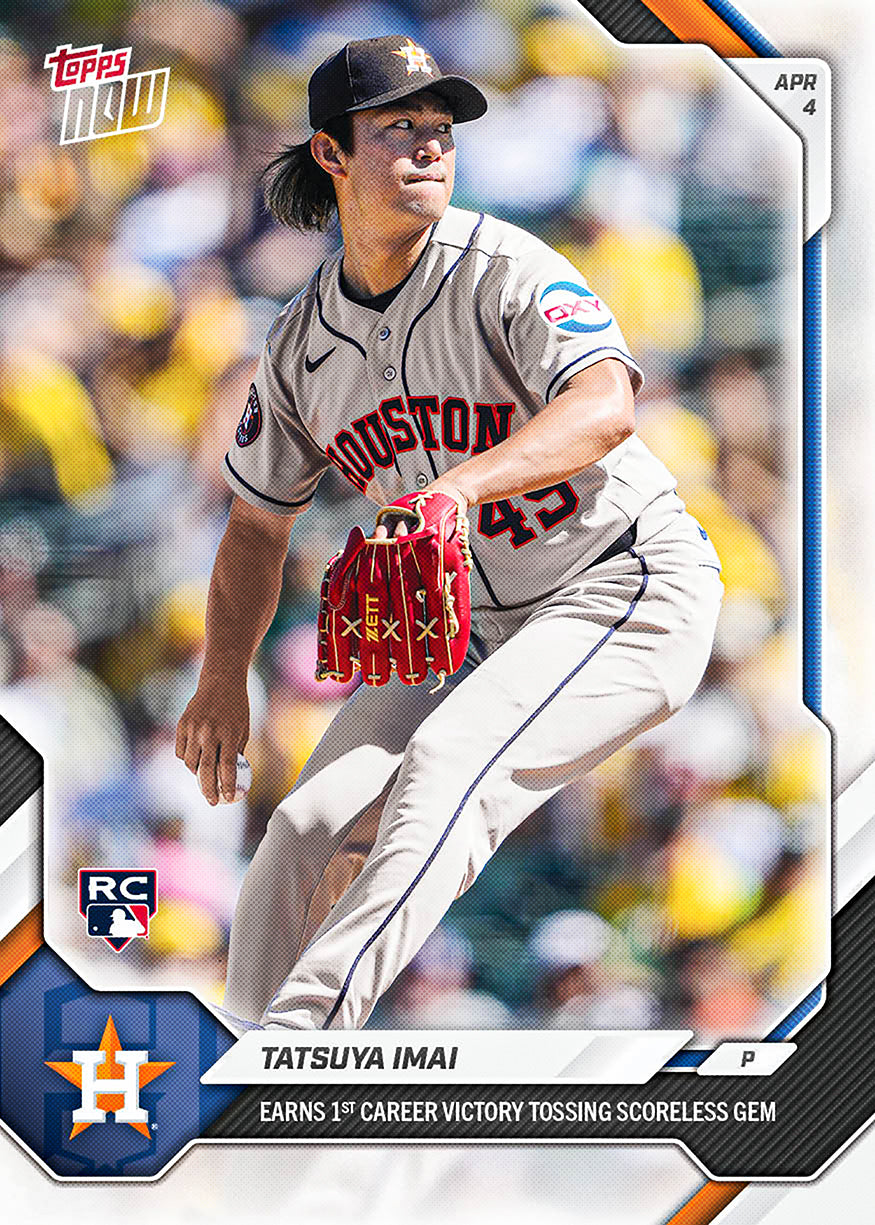 Tatsuya Imai - 2026 MLB Topps NOW - Card 50 - PR: 3125