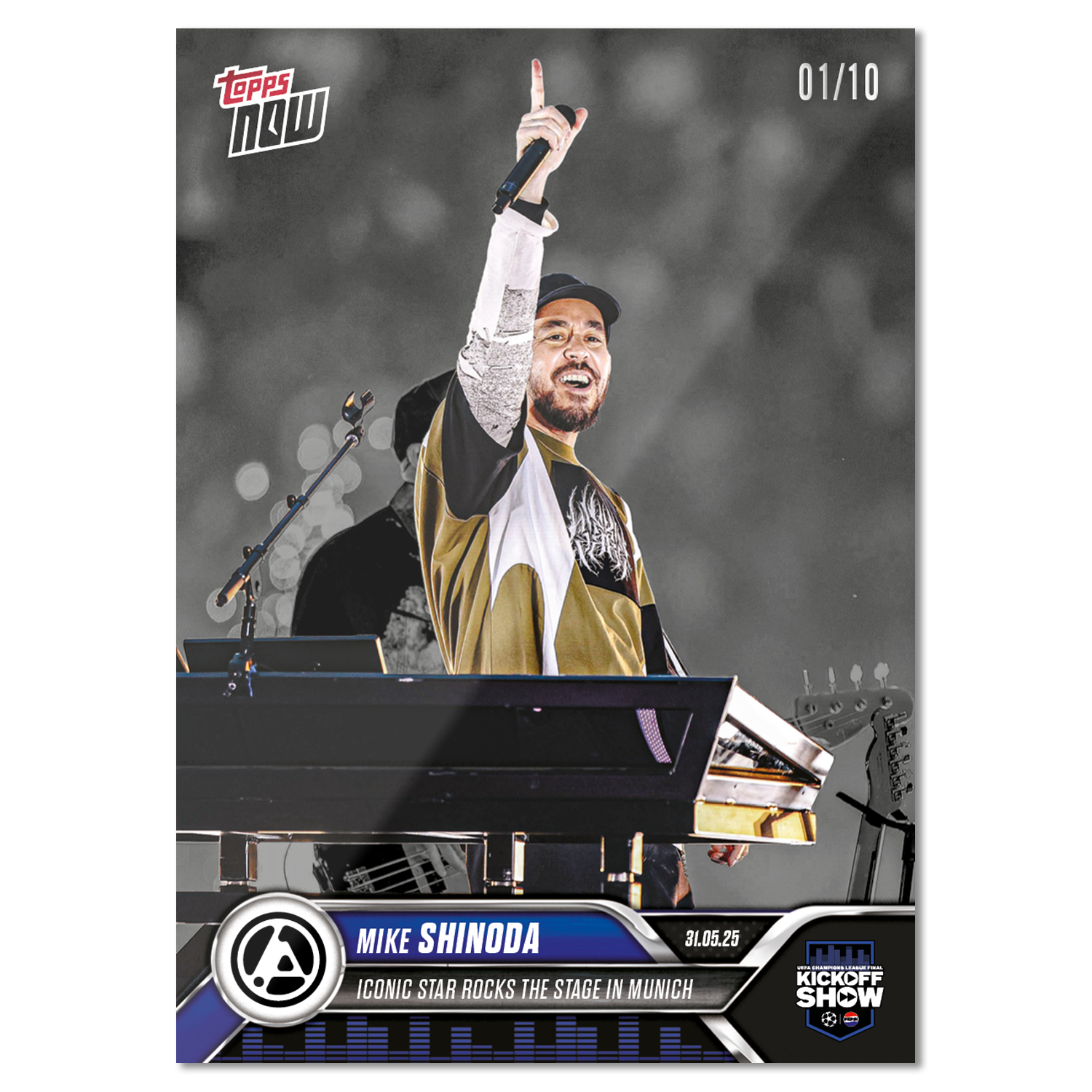 Mike Shinoda - 2024-25 UCL Topps NOW - Card 167 - LOOK FOR AUTOS & AUTO-RELIC - PR: 5884 - Image 6