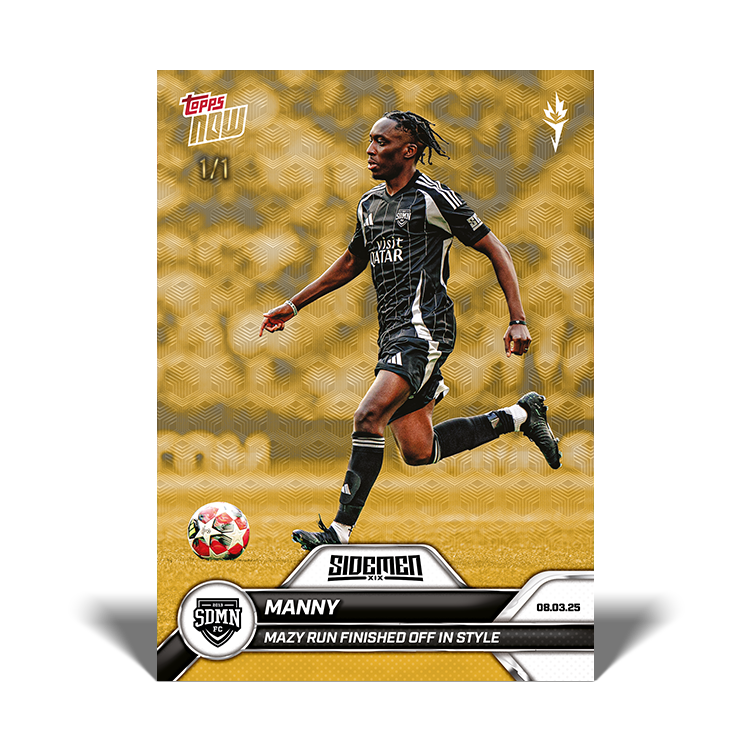 Manny - 2025 Sidemen Charity Match Topps NOW Card 4 - PR: 73 - Image 2