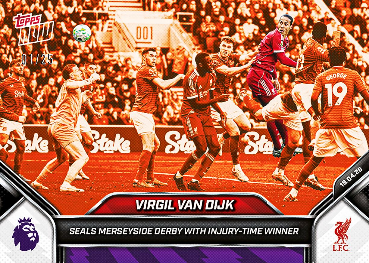 Virgil van Dijk - 2025-26 Premier League Topps NOW - Card 178 - PR: 578 - Image 5