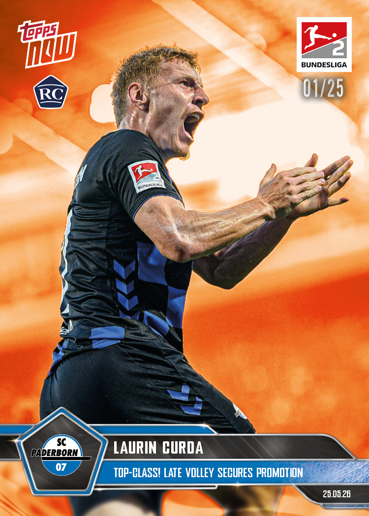 Laurin Curda - 2025-26 Bundesliga Topps NOW - Card 200 - PR: 318 - Image 5