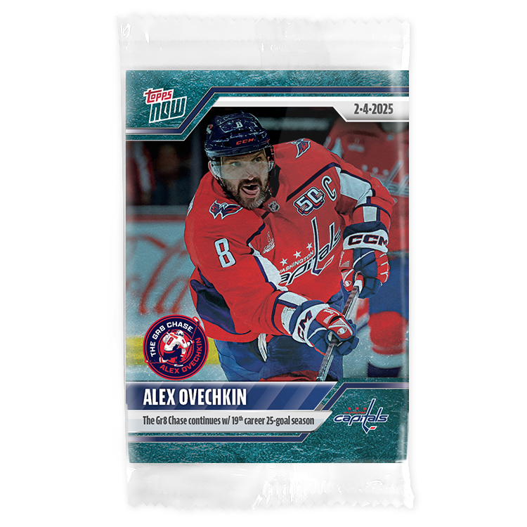 Alex Ovechkin - 2024-25 NHL Topps NOW - Sticker # 107 Pack - PR: 675 - Image 2